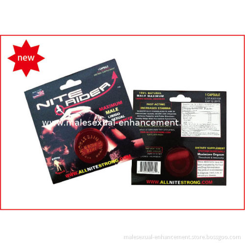 Herbal Sexual Nite Rider Male Enhancement For Men 100% Natural With 24 Capsules / Box